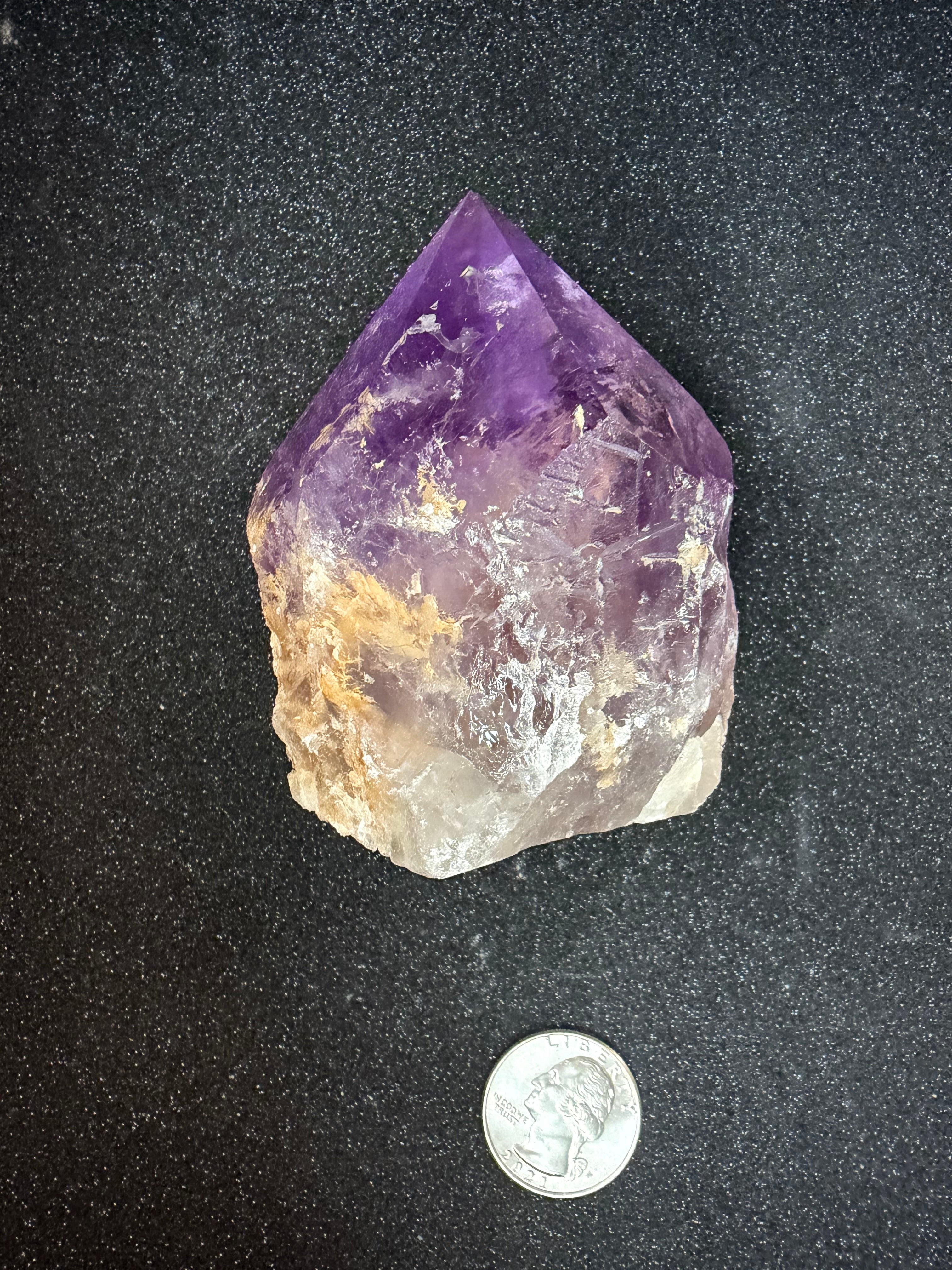 Amethyst Point 3" x 2"